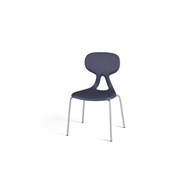 Stol Poly 4 medium 33 cm sølv
