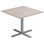 Søylebord Cross X 70x70 cm HT sølv