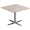 Søylebord Cross X 70x70 cm HT sølv