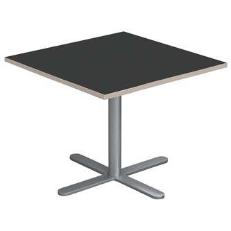 Søylebord Cross X 70x70 cm HT sølv