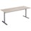 Søylebord Cross T 180x70 cm HT h72 cm sølv