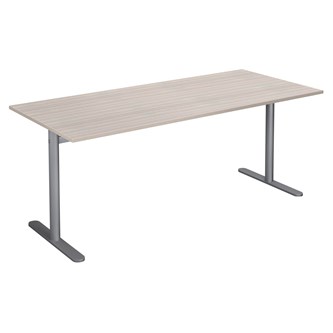 Søylebord Cross T 180x80 cm HT h72 cm sølv