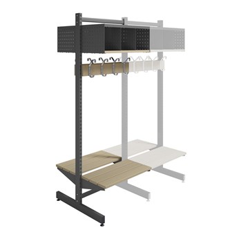 Wille 3-rom 60 cm frittsående m/sittebenk påbygning