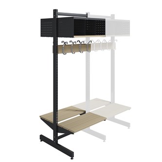 Wille 3-rom 60 cm frittsående m/sittebenk påbygning
