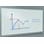 Kritt/WB tavle alu-ramme 500x120 cm