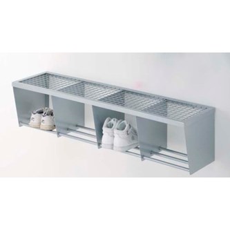 Skohylle 4 rom 80 cm RAL9006