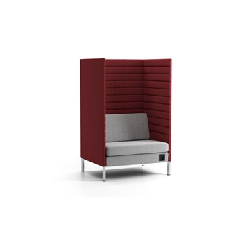 Stol med avskjerming Platinum Highback H128 cm 1,5-seter