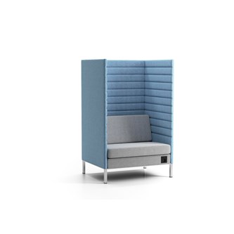Stol med avskjerming Platinum Highback H128 cm 1,5-seter