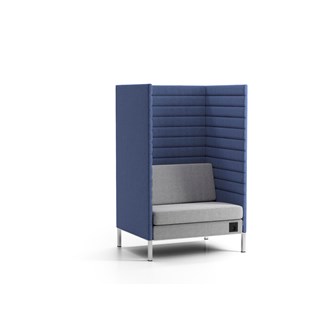 Stol med avskjerming Platinum Highback H128 cm 1,5-seter