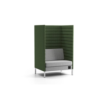 Stol med avskjerming Platinum Highback H128 cm 1,5-seter