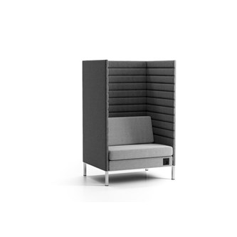 Stol med avskjerming Platinum Highback H128 cm 1,5-seter