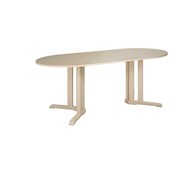Bord Linnea akustikklaminat bjørk 150x80xh72 cm ovalt