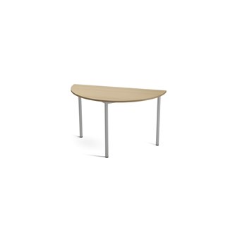 Bord Multiflex X halvrundt Ø120xh72 cm Sølv