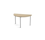 Bord Multiflex X halvrundt Ø120xh72-88 cm Sølv