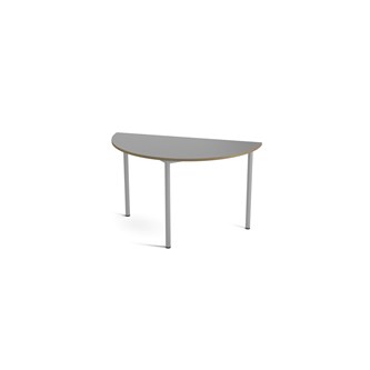 Bord Multiflex X halvrundt Ø120xh72 cm Sølv
