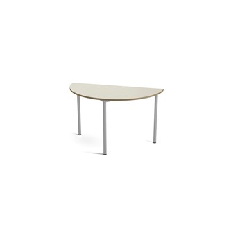 Bord Multiflex X halvrundt Ø120xh72 cm Sølv