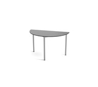 Bord Multiflex C halvrundt Ø120xh80 cm Sølv