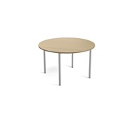 Bord Multiflex X rundt Ø120xh72-88 cm Sølv