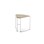 Bord Fay HT trekant 77x51 cm hvitt understell