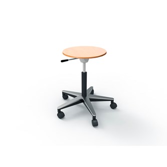 Krakk Multiflex gas Alu Moviflex finér sh 38-50 cm med hjul