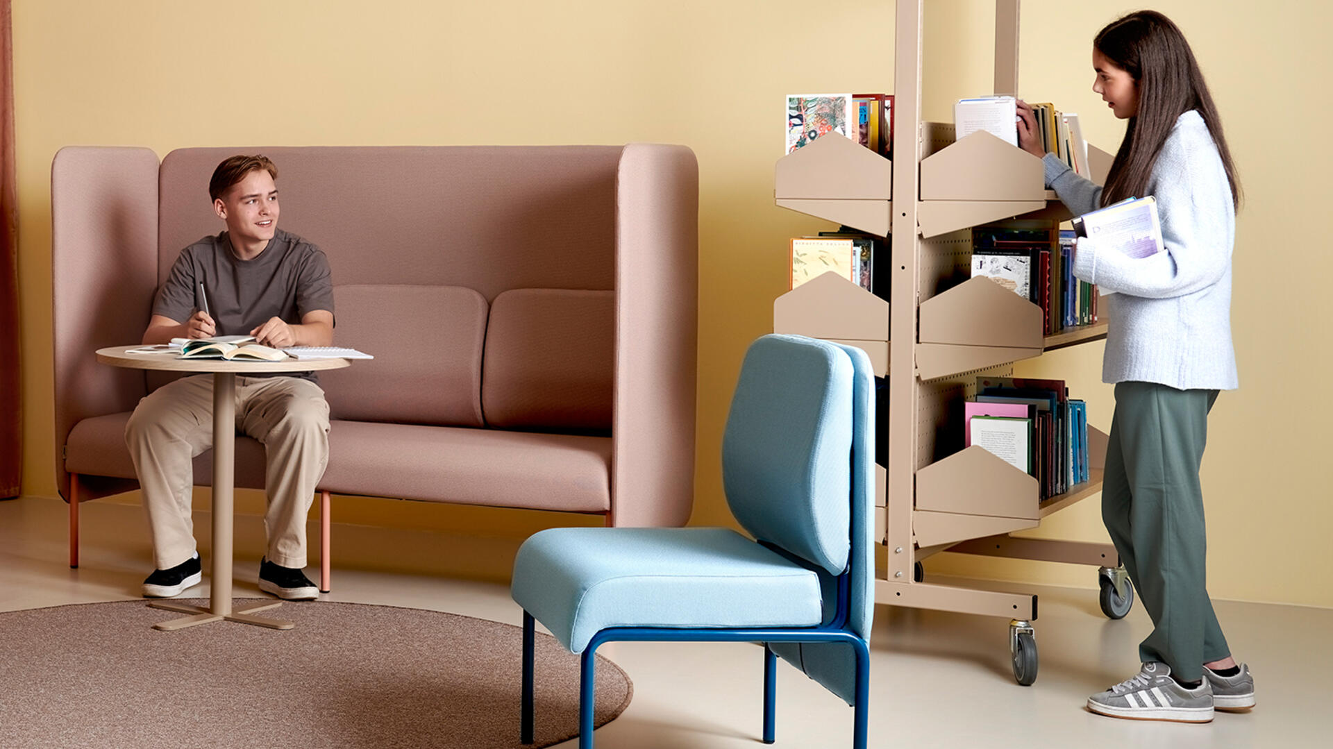 Wille bibliotekinnredning