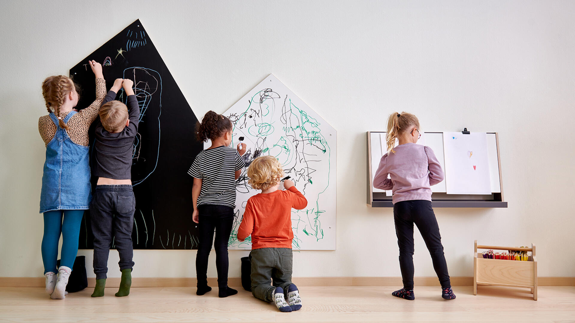 Staffelier & skrivetavler