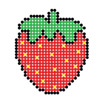 Jordbær av rørperler
