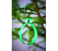 Juletrekule av papirremser