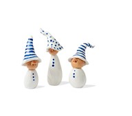 Hvite/blå leirenisser