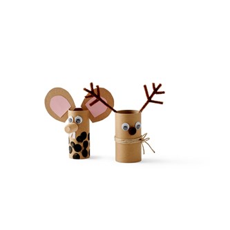 Mus og reinsdyrfigur