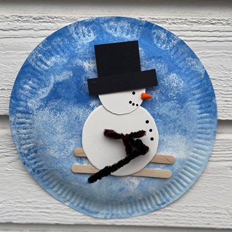 Snømann av geometriske former