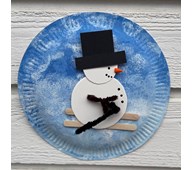 Snømann av geometriske former