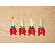 Adventslys av rørperler