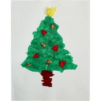 Juletre av silkepapir