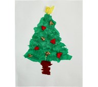 Juletre av silkepapir