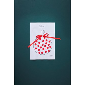 Julekule, gratis mal