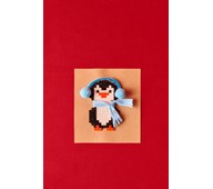 Pingvin av rørperler - gratis mal