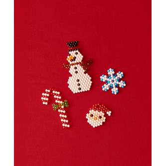 Julefigurer med Aquabeads - gratis mal