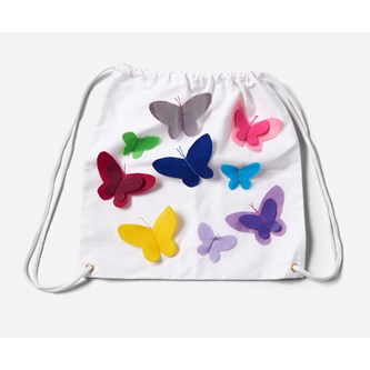 Gympose med sommerfugler