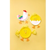 Høner og kyllinger, papptallerken