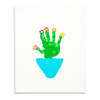 En blomsterhånd