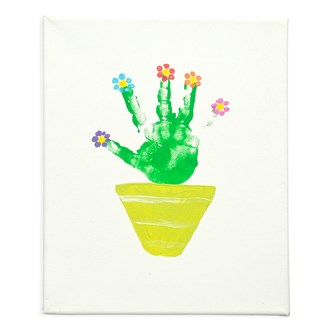 En blomsterhånd