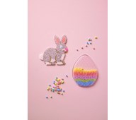 Lag en påskehare og et påskeegg av rørperler