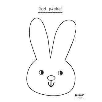 Påskehare, gratis mal