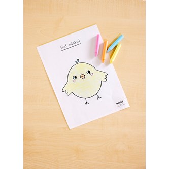 Påskekylling, gratis mal