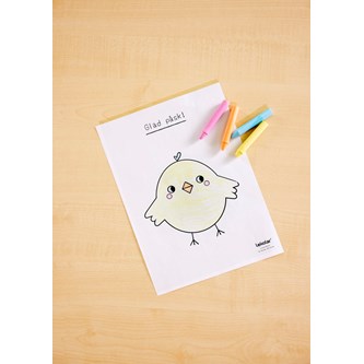 Påskekylling, gratis mal