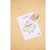 Påskekylling, gratis mal