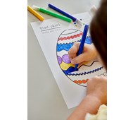 Fargelegg påskeegg, mal