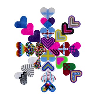 Hjertevegg av rørperler.