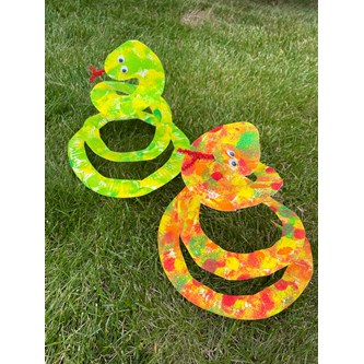 Orm av papptallerken